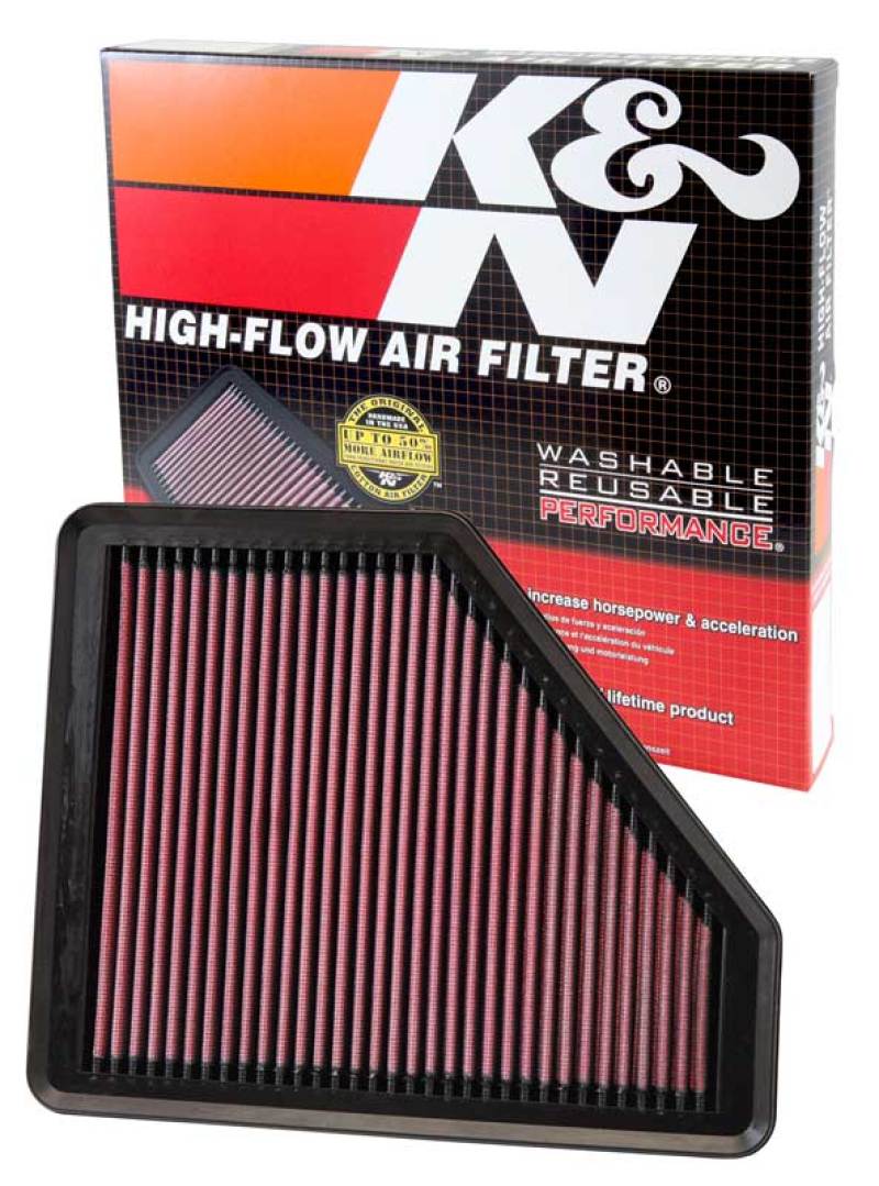 K&N Hyundai Genesis Coupe 2.0T/3.8 Drop In Air Filter - Image 6