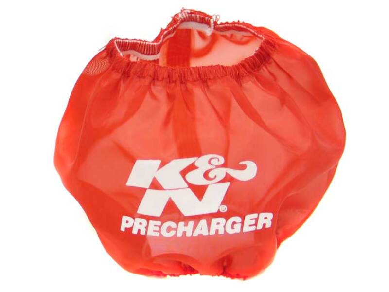 K&N Precharger Wrap Red Honda 4.5in top ID 5.125in Base ID - Image 3