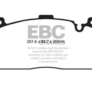 EBC 12+ BMW M5 4.4 Twin Turbo (F10) Yellowstuff Front Brake Pads