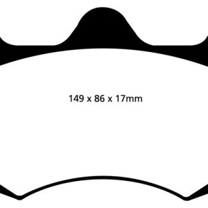 EBC 01-04 Aston Martin Vanquish 5.9 (AP Caliper) Yellowstuff Front Brake Pads