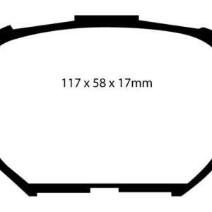 EBC 04-10 Scion TC 2.4 Yellowstuff Front Brake Pads