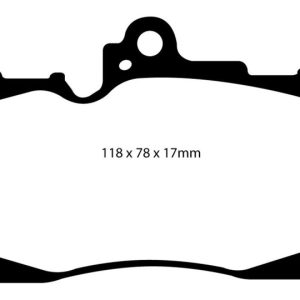 EBC 07-08 Lexus GS350 3.5 RWD Yellowstuff Front Brake Pads