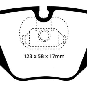 EBC 01-07 BMW M3 3.2 (E46) Yellowstuff Rear Brake Pads