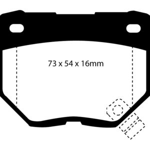 EBC 89-95 Nissan Skyline (R32) 2.6 Twin Turbo GT-R Yellowstuff Rear Brake Pads