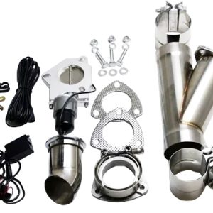 Granatelli 3.5in Stainless Steel Electronic Exhaust Cutout w/Slip Fit/Band Clamp