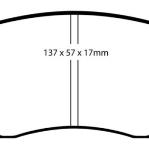 EBC 04-06 Saab 9-2X 2.0 Turbo Redstuff Front Brake Pads