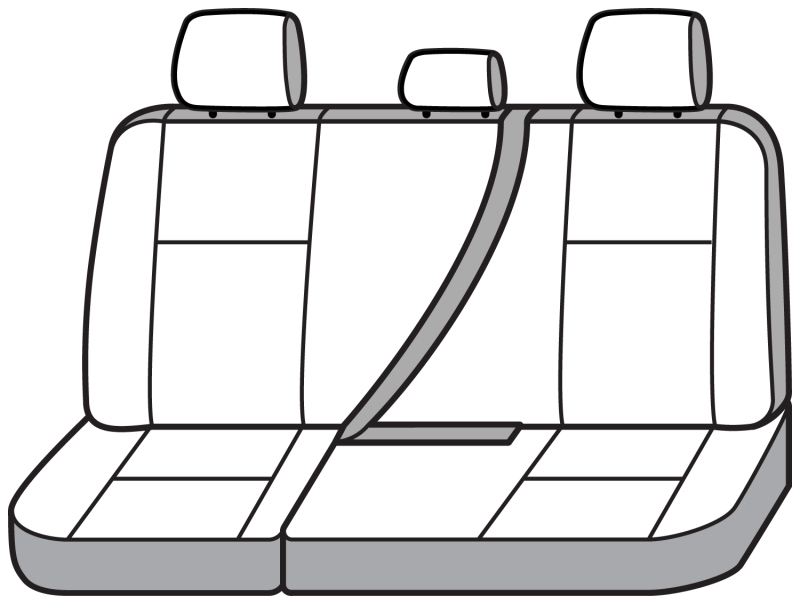 Covercraft 19-24 Chevrolet Silverado Endura PrecisionFitSecond Row Seat Covers - Charcoal/Blk - Image 5