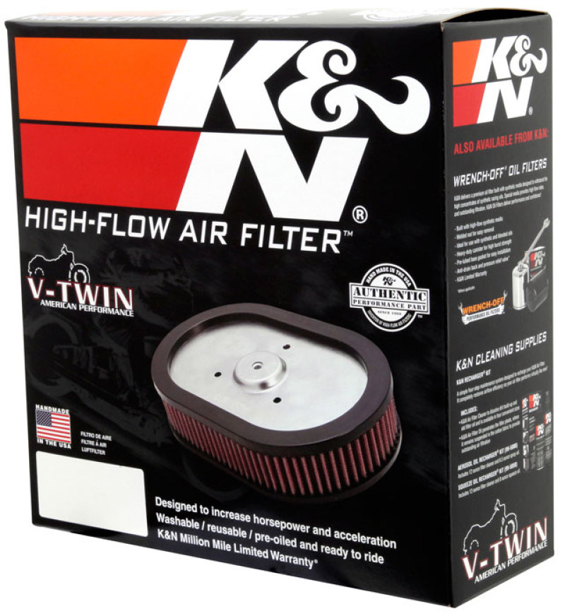 K&N 10-12 Harley-Davidson FLHXSE/FLSTSE / 11-12 FLHTCUSE / 11 FLTRUSE Replacement Air Filter - Image 9
