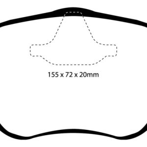 EBC 06-11 Saab 9-3 2.0 Turbo (Aero) Yellowstuff Front Brake Pads