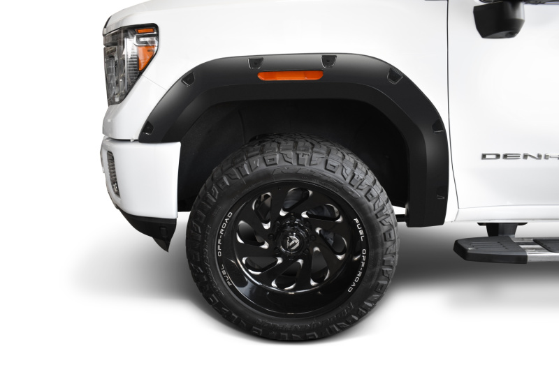 Bushwacker 20-21 GMC Sierra 2500/2500HD/3500HD (Excl. Dually) Pocket Style 4pc Flares - Blk - Image 2