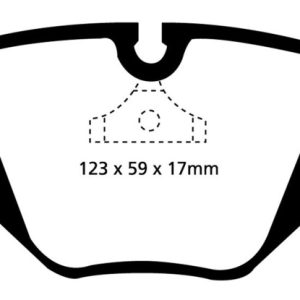 EBC 94-99 BMW M5 3.8 (E34) Redstuff Rear Brake Pads