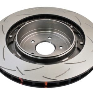 DBA 09+ Nissan GTR R-35 Rear Slotted 5000 Series 2 Piece Rotor Assembled w/ Black Hat
