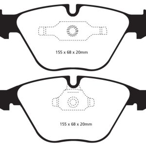 EBC 11+ BMW Z4 3.0 Twin Turbo iS (E89) Redstuff Front Brake Pads
