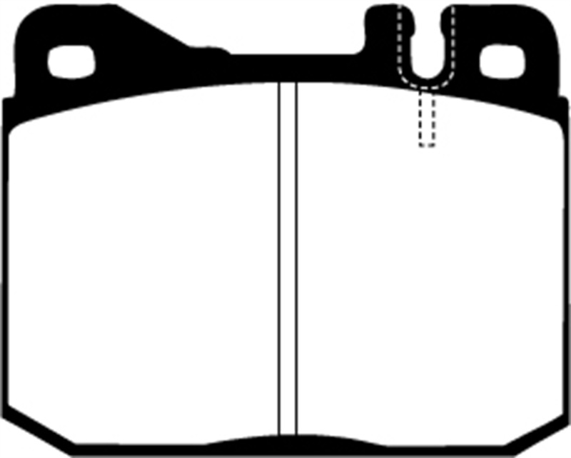 EBC 76-79 Mercedes-Benz 230 Redstuff Front Brake Pads - Image 2