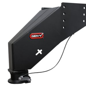Gen-Y Nomad Static 5th Wheel to Gooseneck - 6.5K TW 30K Tow - Texture Black (Rhino Frames)
