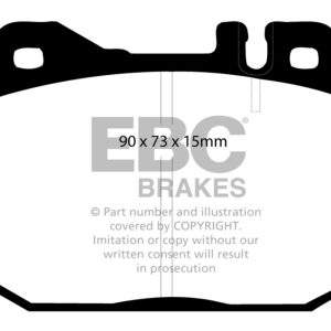 EBC 76-79 Mercedes-Benz 230 Redstuff Front Brake Pads