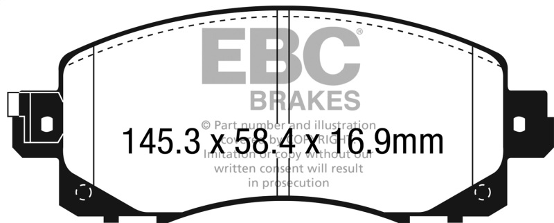 EBC 2022+ Subaru WRX 2.4T Greenstuff Front Brake Pads - Image 8