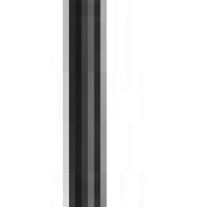 Fragola -3AN Ext Black Covered Assembly Straight x Straight 18in