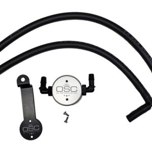 J&L 05-24 Toyota 4Runner 4.0L Driver Side Oil Separator 3.0 - Clear Anodized