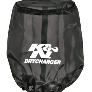 K&N Drycharger Air Filter Wrap Round Tapered Black 5.375in Base ID x 4.375in Top ID x 7 H