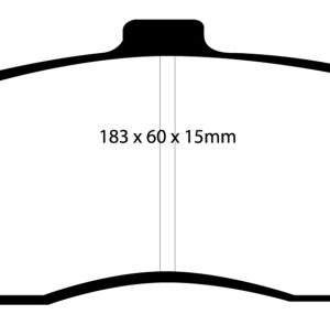 EBC 03-04 Cadillac XLR 4.6 Yellowstuff Front Brake Pads
