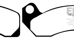 EBC 83-93 Ford Mustang 2.3 (Rear Rotors) Yellowstuff Front Brake Pads