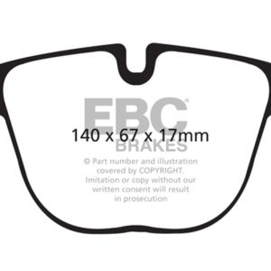 EBC 10+ BMW X5M 4.4 Twin Turbo Yellowstuff Rear Brake Pads