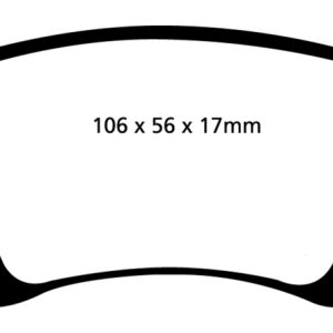 EBC 06-13 Audi A3 2.0 Turbo (Girling rear caliper) Ultimax2 Rear Brake Pads