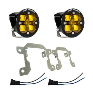 Baja Designs 2019+ Ram 2500/3500 Big Horn Fog Pocket Kit - Amber