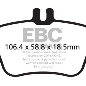 EBC 13+ Mercedes-Benz CLA250 2.0 Turbo Greenstuff Rear Brake Pads