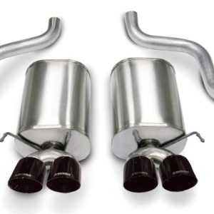Corsa 2005-2007 Chevrolet Corvette C6 6.0L V8 Black Sport Axle-Back Exhaust