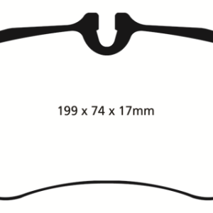 EBC 09-12 Porsche 911 (997) (Cast Iron Rotor only) 3.6 Carrera 2 Yellowstuff Front Brake Pads