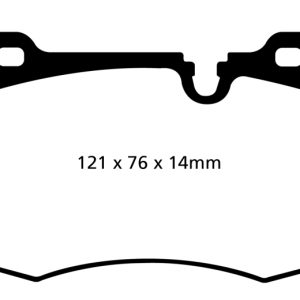 EBC 09-14 Mini Hardtop 1.6 Turbo J.C Works Yellowstuff Front Brake Pads