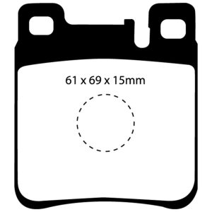 EBC 05-06 Chrysler Crossfire 3.2 SRT6 Yellowstuff Rear Brake Pads