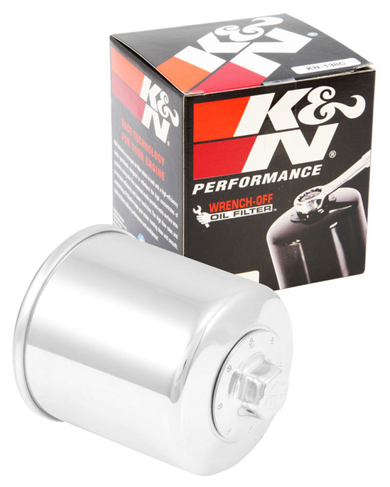 K&N Suzuki / Arctic Cat / Cagiva / Kawasaki / Kymco / Aprilia 2.813in OD x 3.221in H Oil Filter - Image 4