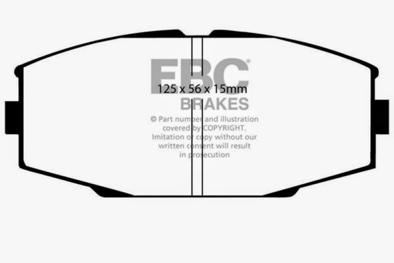 EBC 86-92 Toyota Supra 2.8 Greenstuff Front Brake Pads - Image 5