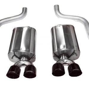 Corsa 2009-2013 Chevrolet Corvette C6 6.2L V8 Black Sport Axle-Back Exhaust
