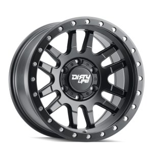 Dirty Life 9309 Canyon Pro 17x9/6x139.7 BP/-12mm Offset/106mm Hub Matte Black Wheel - Beadlock