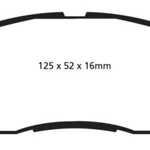 EBC 10+ Ford Fiesta 1.6L (Excl ST) Yellowstuff Front Brake Pads