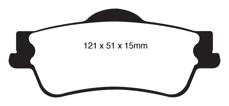 EBC 11+ Chevrolet Caprice 3.6 Redstuff Rear Brake Pads - Image 2