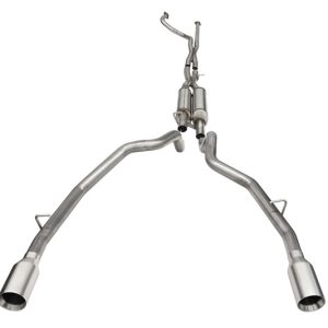 Corsa 2021-2024 Dodge Ram TRX Crew Cab Xtreme Catback Exhaust Dual Rear Satin Tip