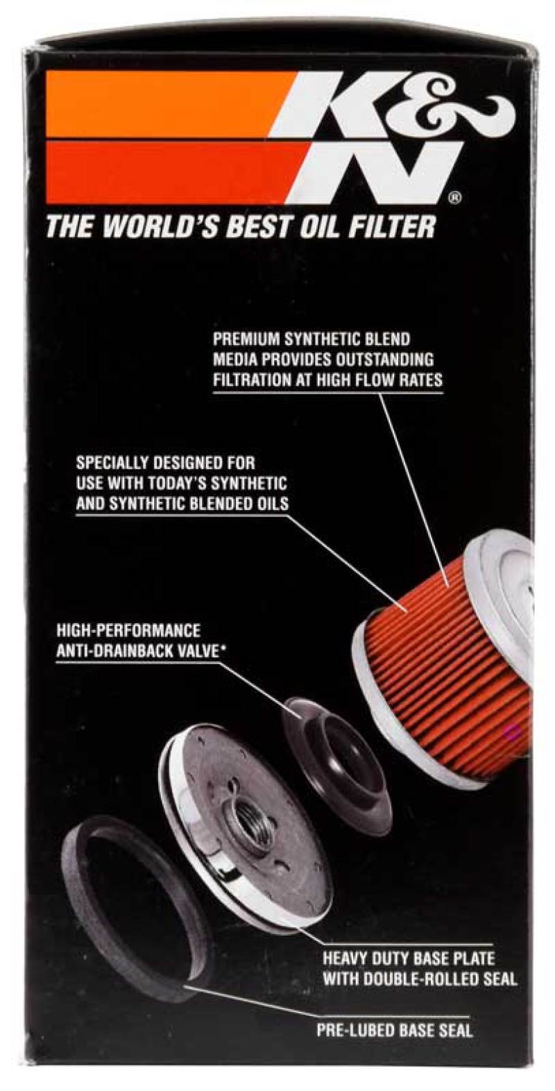 K&N Oil Filter 80-98 Harley-Davidson FXB/FXD?FXDB/FXDC/FXDL/FXDS/FXDWG - 3in OD x 5.969in Height - Image 10