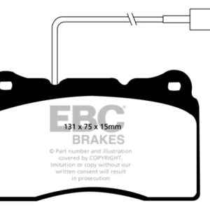 EBC 2014-2016 Maserati Ghibli 3.0L Twin Turbo (330) Yellowstuff Front Brake Pads