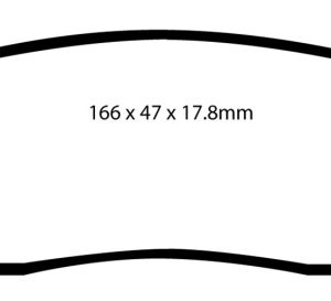 EBC 06-09 Chrysler Aspen 4.7 Greenstuff Rear Brake Pads