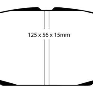 EBC 86-92 Toyota Supra 2.8 Redstuff Front Brake Pads