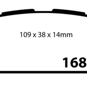 EBC 04-06 Saab 9-2X 2.0 Turbo Yellowstuff Rear Brake Pads