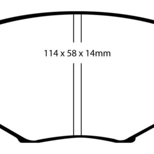 EBC 94-01 Mazda Miata MX5 1.8 Redstuff Front Brake Pads