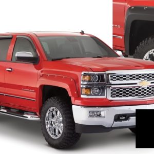 Bushwacker 16-18 Chevy Silverado 1500 Fleetside Pocket Style Flares 4pc 69.3in Bed - Black