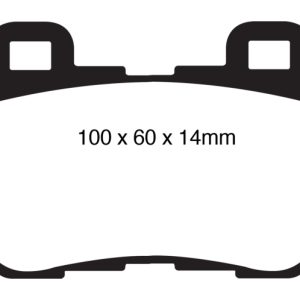 EBC 08-13 Infiniti FX50 5.0 Yellowstuff Rear Brake Pads