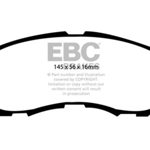 EBC 11-14 Chrysler 200 2.4 Yellowstuff Front Brake Pads